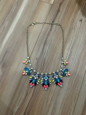 Gold-Tone Multicolor Statement Necklace - Women Jewelry